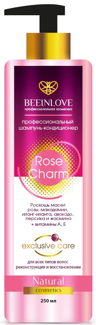 Профессиональный Шампунь-кондиционер Rose Charm